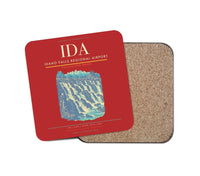 Thumbnail for Idaho Falls Regional Airport (IDA) design on red 1 piece coaster