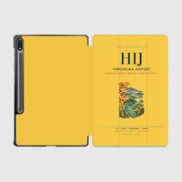 Thumbnail for Hiroshima Airport (HIJ) design on yellow samsung tablet tablet case
