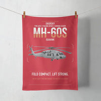 Thumbnail for Sikorsky MH-60S Seahawk design on red towel