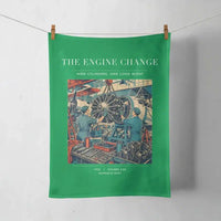 Thumbnail for VINTAGE G4167 - The Engine Change - Designed Towels design on green