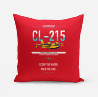 Thumbnail for Canadair CL-215 design on red pillow