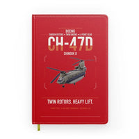 Thumbnail for Boeing CH-47D design on red notebook