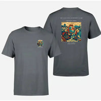 Thumbnail for VINTAGE G4435 - The Navigator's Retirement Globe - Double-Side T-Shirt design on gray double side t shirt