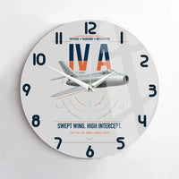 Thumbnail for Dassault Mystère IV A design on light gray no frame wall clock