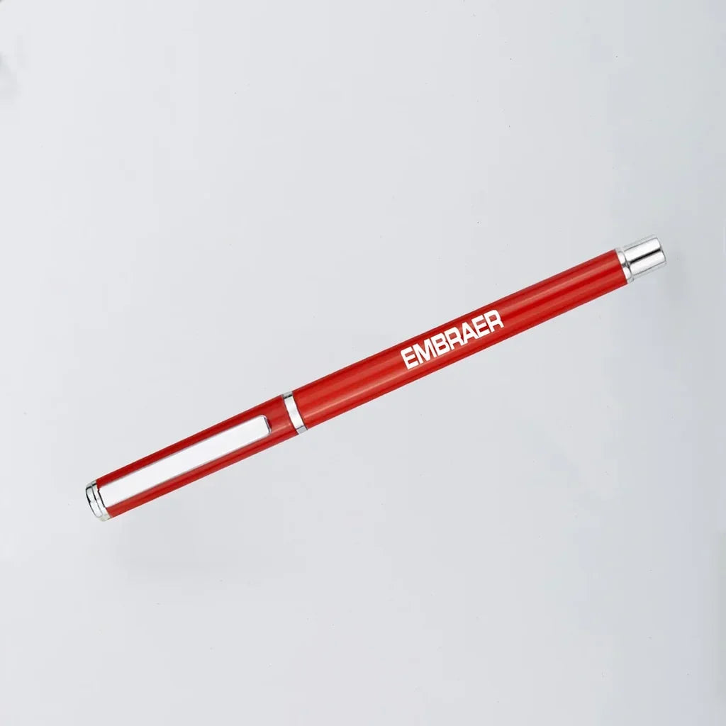 Embraer & Text ballpen - red