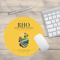 Thumbnail for Rhodes Airport Diagoras (RHO) design on yellow round mouse pad