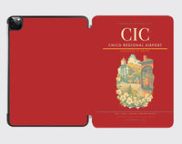 Thumbnail for Chico Regional Airport (CIC) design on red ipad tablet case