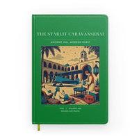 Thumbnail for VINTAGE G4336 - The Starlit Caravanserai - Designed Notebooks design on green