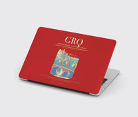 Thumbnail for Groningen Airport Eelde (GRQ) design on red MacBook case