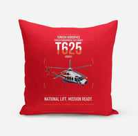 Thumbnail for Turkish Aerospace T625 Gökbey design on red pillow