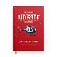 Thumbnail for MD Helicopters MD 530F design on red notebook