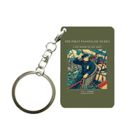 Thumbnail for VINTAGE G4321 - The First Passenger Ticket - Designed Key Chain design on greenarmy