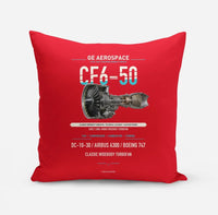 Thumbnail for CF6-50 design on red pillow