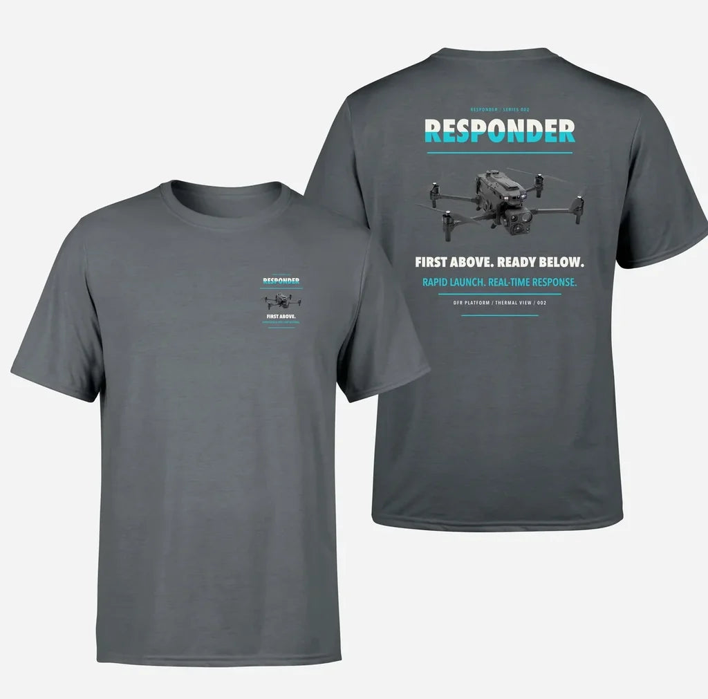 BRINC Responder design on gray t shirt