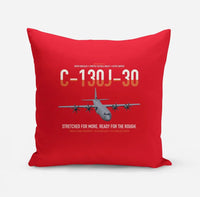 Thumbnail for C-130J-30 Super Hercules design on red pillow
