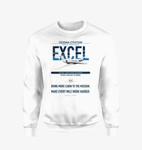 Thumbnail for Cessna Citation Excel design on white sweatshirt