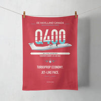 Thumbnail for De Havilland Dash 8-400 design on red towel