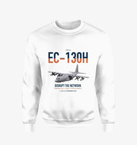 Thumbnail for EC-130H Compass Call design on white sweatshirt