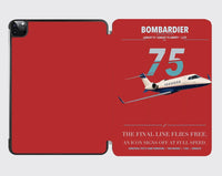 Thumbnail for Bombardier Learjet 75 Liberty design on red ipad tablet case