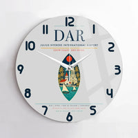 Thumbnail for Julius Nyerere International Airport (DAR) design on light gray no frame wall clock