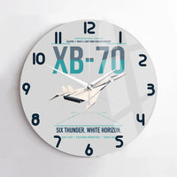 Thumbnail for XB-70A Valkyrie design on light gray no frame wall clock
