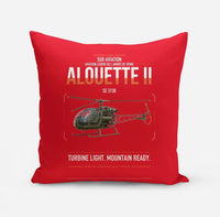 Thumbnail for Sud Aviation SE 3130 Alouette II design on red pillow