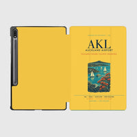 Thumbnail for Auckland Airport (AKL) design on yellow samsung tablet tablet case