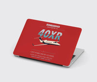 Thumbnail for Bombardier Learjet 40XR design on red MacBook case