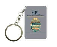 Thumbnail for Montpellier–Méditerranée Airport (MPL) design on gray key chain