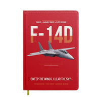 Thumbnail for F-14D Tomcat Sweep The Wings Clear The Sky design on red notebook