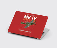 Thumbnail for Supermarine Spitfire Mk IX design on red MacBook case