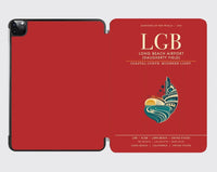 Thumbnail for Long Beach Airport (Daugherty Field) (LGB) design on red ipad tablet case