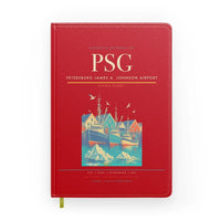 Thumbnail for Petersburg James A. Johnson Airport (PSG) design on red notebook
