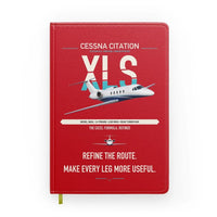 Thumbnail for Cessna Citation XLS design on red notebook