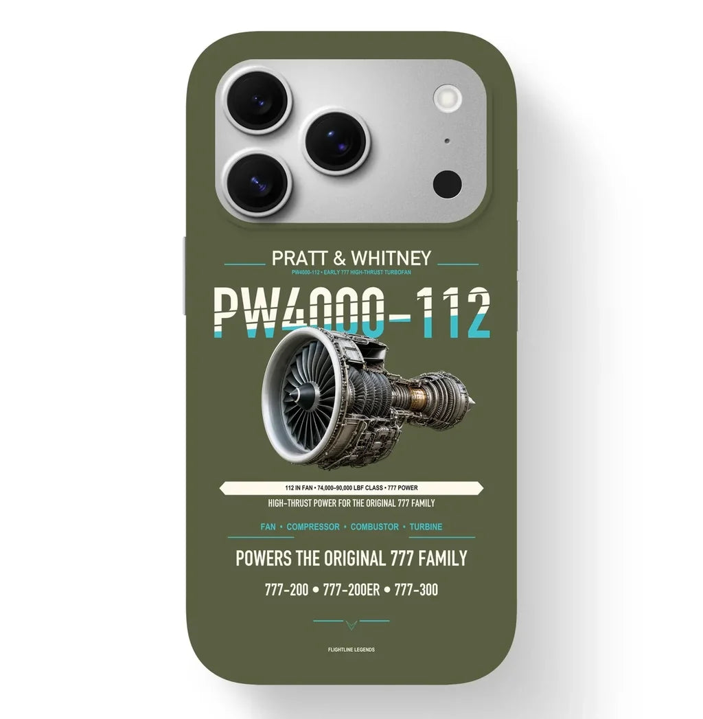 PW4000-112 Case design on green army iphone case