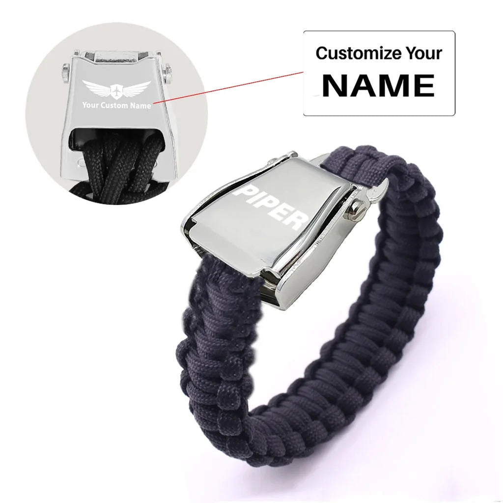 Customisable Piper & Text Bracelet - view 7