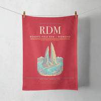 Thumbnail for Roberts Field (RDM) design on red towel