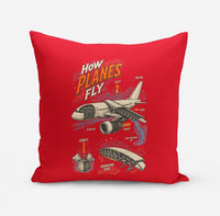 Thumbnail for How Planes Fly V2 design on red pillow