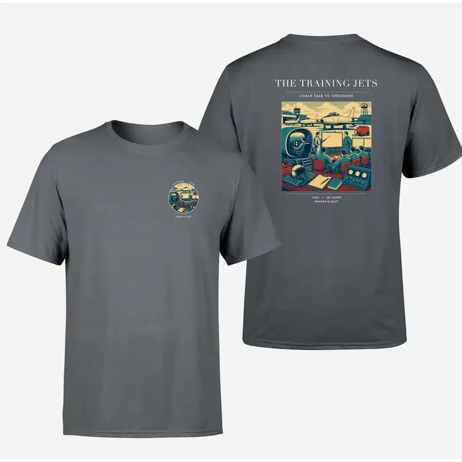 VINTAGE G4126 - The Training Jets - Double-Side T-Shirt design on gray double side t shirt