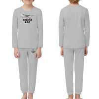 Thumbnail for The Cessna 152 children pajamas - Light Gray