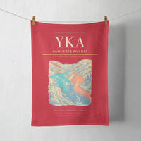Thumbnail for Kamloops Airport (YKA) design on red towel