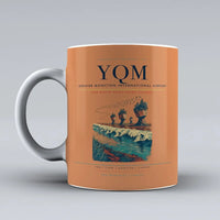 Thumbnail for Greater Moncton International Airport (YQM) airport code design on orange ceramic mug