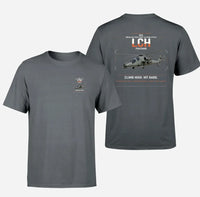 Thumbnail for HAL LCH Prachand design on gray t-shirt, double-side print