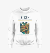 Thumbnail for Girona–Costa Brava Airport (GRO) design on white sweatshirt