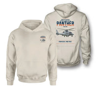 Thumbnail for Airbus Helicopters AS565 MBe Panther design on khaki double-side hoodie, double-side print