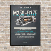 Thumbnail for M250-B17F vertical canvas print - framed - gray background