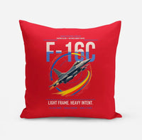 Thumbnail for F-16C Fighting Falcon design on red pillow