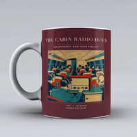 Thumbnail for VINTAGE G4229 - The Cabin Radio Hour - Ceramic Mug design on darkred