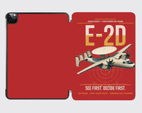 Thumbnail for E-2D Advanced Hawkeye design on red ipad tablet case