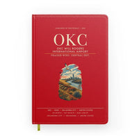Thumbnail for OKC Will Rogers International Airport (OKC) design on red notebook